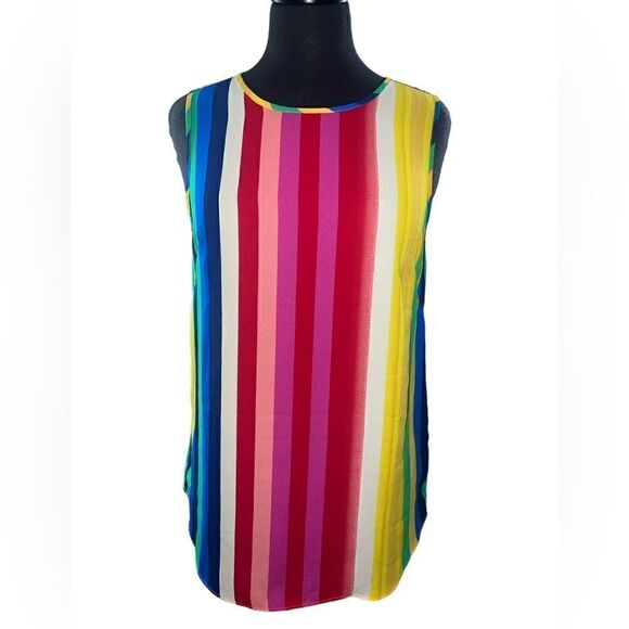 🐘Cynthia Rowley Multicolored Top - Picture 1 of 3